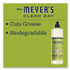 THE CALDREA COMPANY Mrs. Meyer's® 347635 Dish Soap, Lemon Scent, 16 oz, Bottle, 6/Carton