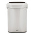 RUBBERMAID COMMERCIAL PROD. 2147581 Refine Series Waste Receptacle, 15 gal, Plastic/Stainless Steel
