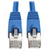 Durable design. Featuring a robust PVC jacket material and snagless design, this Ethernet cable is built for durability and long-term use. Its shielded twisted pair (STP) technology also minimizes interference, ensuring clear signal transmission.  Enhanced connectivity. The Cat6a 10G Snagless Shielded STP Ethernet Cable ensures a reliable connection with its high-quality American Wire Gauge (AWG) 26 wiring, capable of supporting frequencies up to 650 MHz. This makes it ideal for high-speed data transfer and Internet applications.  Universal compatibility. Designed to be compatible with PCs, this cable features male RJ-45 connectors on both ends, making it easy to connect to a wide range of devices without the need for adapters.