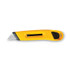 CONSOLIDATED STAMP COSCO 091467 Plastic Utility Knife with Retractable Blade and Snap Closure, 6" Plastic Handle, Yellow