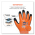 TENACIOUS HOLDINGS, INC. ergodyne® 17996 ProFlex 7551-CASE ANSI A5 Coated Waterproof CR Gloves, EN388: 4X43E, 11" Long, XX-Large, Orange, 144 Pairs/Carton