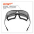 TENACIOUS HOLDINGS, INC. ergodyne® 50231 Skullerz Odin Safety Glasses, White Nylon Impact Frame, Polarized Smoke Polycarbonate Lens