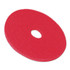 3M/COMMERCIAL TAPE DIV. 08391 Low-Speed Buffer Floor Pads 5100, 16" Diameter, Red, 5/Carton