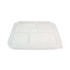 WORLD CENTRIC TRLCSBB PLA Lids for Fiber Bento Box Containers, 12.1 x 9.8 x 0.8, Clear, Plastic, 300/Carton