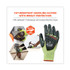 TENACIOUS HOLDINGS, INC. ergodyne® 17834 ProFlex 7141 ANSI A4 DIR Nitrile-Coated CR Gloves, EN388: 4X42DP, 9" Long, Large, Lime, 72 Pairs/Carton