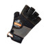 TENACIOUS HOLDINGS, INC. ergodyne® 17783 ProFlex 901 Half-Finger Leather Impact Gloves, EN388: 3122X, Medium, Black, Pair