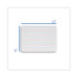 FLIPSIDE PRODUCTS 10134 Two-Sided Red/Blue Ruled Dry Erase Board, 12" x 9", White Surface, 12/Pack