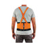 TENACIOUS HOLDINGS, INC. ergodyne® 11881 ProFlex 100HV Economy Hi-Vis Spandex Back Support Brace, X-Small, 20" to 25" Waist, Black/Orange