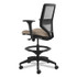 HON COMPANY SVSM1AIFC22T Solve Series Mesh Back Task Stool, Supports Up to 300 lb, 23" to 33" Seat Height, Putty Seat, Fog Back, Black Base