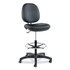 ALERA IN4616 Alera Interval Series Swivel Task Stool, Supports Up to 275 lb, 23.93" to 34.53" Seat Height, Black Faux Leather