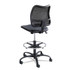 SAFCO PRODUCTS 3395BV Vue Series Mesh Extended-Height Chair, Supports Up to 250 lb, 23" to 33" Seat Height, Black Vinyl Seat, Black Base