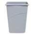 COASTWIDE PROFESSIONAL 2625783 Slim Open Top Trash Can, 23 gal, Plastic, Gray