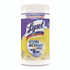 RECKITT BENCKISER LYSOL® Brand 81700CT Dual Action Disinfecting Wipes, 1-Ply, 7 x 7.25, Citrus, White/Purple, 75/Canister, 6 Canisters/Carton