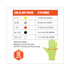 TENACIOUS HOLDINGS, INC. ergodyne® 18025 ProFlex 7040 ANSI A4 CR Food Grade Gloves, EN388: 2X4XD, Reversible, 11" Long, X-Large, Lime, 144 Pairs/Carton