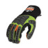 TENACIOUS HOLDINGS, INC. ergodyne® 17902 ProFlex 925F(x) Standard Dorsal Impact-Reducing Gloves, EN388: 4121XP, Small, Black/Lime, Pair