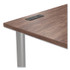 UNION & SCALE 24398967 Essentials Writing Table-Desk with Integrated Power Management, 59.7" x 29.3" x 28.8", Espresso/Aluminum