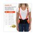 TENACIOUS HOLDINGS, INC. ergodyne® 11882 ProFlex 100HV Economy Hi-Vis Spandex Back Support Brace, Small, 25" to 30" Waist, Black/Orange