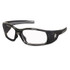 MCR SAFETY SR110 Swagger Safety Glasses, Black Frame, Clear Lens