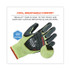 TENACIOUS HOLDINGS, INC. ergodyne® 17915 ProFlex 7141 ANSI A4 DIR Nitrile-Coated CR Gloves, EN388: 4X42DP, 9" Long, X-Large, Lime, Pair