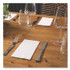 HOFFMASTER 120072 Dinner Napkins, 17 x 17, White, 1/8 Fold, 300/Carton