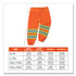 TENACIOUS HOLDINGS, INC. ergodyne® 22869 GloWear 8911 Class E Two-Tone Pants, 4X-Large/5X-Large, Orange
