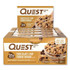 QUEST NUTRITION 00003 Protein Bars, Chocolate Chip Cookie Dough, 2.12 oz Bar, 12 Bars/Box