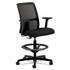 HON COMPANY IT108CU10 Ignition Series Mesh Low-Back Task Stool, Supports Up to 300 lb, 24" to 33" Seat Height, Black