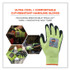 TENACIOUS HOLDINGS, INC. ergodyne® 17822 ProFlex 7041-CASE ANSI A4 Nitrile Coated CR Gloves, EN388: 4X42D, 10" Long, Small, Lime, 144 Pairs/Carton