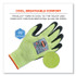 TENACIOUS HOLDINGS, INC. ergodyne® 17813 ProFlex 7041 ANSI A4 Nitrile-Coated CR Gloves, EN388: 4X42D, 10" Long, Medium, Lime, Pair
