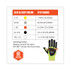 TENACIOUS HOLDINGS, INC. ergodyne® 17916 ProFlex 7141 ANSI A4 DIR Nitrile-Coated CR Gloves, EN388: 4X42DP, 9" Long, XX-Large, Lime, Pair
