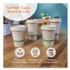 WORLD CENTRIC BOSU12 No Tree Paper Bowls, 12 oz, 4.4" Diameter x 2.5" h, Natural, Sugarcane, 500/Carton
