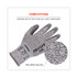 TENACIOUS HOLDINGS, INC. ergodyne® 10453 ProFlex 7030 ANSI A3 PU Coated CR Gloves, EN388: 4X42C, 9" Long, Medium, Gray, 12 Pairs