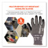 TENACIOUS HOLDINGS, INC. ergodyne® 10525 ProFlex 7043 ANSI A4 Nitrile Coated CR Gloves, EN388: 4X42D, 9" Long, X-Large, Gray, Pair
