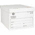 SP RICHARDS Business Source 26758  Medium-Duty Storage Boxes With Lift-Off Lids, Legal/Letter Size, 12in x 15in x 10in, White, Box Of 12