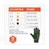 TENACIOUS HOLDINGS, INC. ergodyne® 18032 ProFlex 7070 ANSI A7 Nitrile Coated CR Gloves, EN388: 4X42F, 9" Long, Small, Green, 12 Pairs