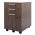 UNION & SCALE 24398957 Essentials Mobile Pedestal File, Left or Right, 3-Drawers: Box/Box/File, Legal/Letter, Espresso, 15.6" x 21.3" x 24.3"