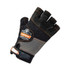 TENACIOUS HOLDINGS, INC. ergodyne® 17786 ProFlex 901 Half-Finger Leather Impact Gloves, EN388: 3122X, XX-Large, Black, Pair