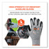 TENACIOUS HOLDINGS, INC. ergodyne® 17885 ProFlex 7031-CASE ANSI A3 Nitrile-Coated CR Gloves, EN388: 4X42C, 10" Long, X-Large, Gray, 144 Pairs/Carton