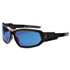 TENACIOUS HOLDINGS, INC. ergodyne® 56092 Skullerz Loki Safety Glass/Goggle, Black Frame/Blue Mirror Lens, Nylon/Polycarb