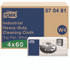 SCA TISSUE Tork® 570481 Industrial Heavy-Duty Cleaning Cloth, 1-Ply, 13.97 x, 4.25, Unscented, White, 60 Cloths, 4/Carton