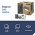 SCA TISSUE Tork® 570481 Industrial Heavy-Duty Cleaning Cloth, 1-Ply, 13.97 x, 4.25, Unscented, White, 60 Cloths, 4/Carton