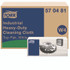SCA TISSUE Tork® 570481 Industrial Heavy-Duty Cleaning Cloth, 1-Ply, 13.97 x, 4.25, Unscented, White, 60 Cloths, 4/Carton