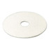 3M/COMMERCIAL TAPE DIV. 08484 Low-Speed Super Polishing Floor Pads 4100, 20" Diameter, White, 5/Carton