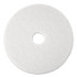 3M/COMMERCIAL TAPE DIV. 08484 Low-Speed Super Polishing Floor Pads 4100, 20" Diameter, White, 5/Carton