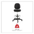 ALERA IN4611 Alera Interval Series Swivel Task Stool, Supports Up to 275 lb, 23.93" to 34.53" Seat Height, Black Fabric