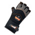 TENACIOUS HOLDINGS, INC. ergodyne® 17714 ProFlex 910 Half-Finger Impact Gloves + Wrist Support, EN388: 1121X, 12.5" Long, Large, Black, Pair