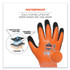 TENACIOUS HOLDINGS, INC. ergodyne® 17672 ProFlex 7551 ANSI A5 Coated Waterproof CR Gloves, EN388: 4X43E, 10" Long, Small, Orange, Pair