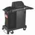 SUNCAST CORPORATION Commercial® HKCCH200 Compact Premium Housekeeping Cart, Plastic, 1 Shelf, 23.25" x 53.22" x 53.06", Black