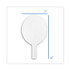 FLIPSIDE PRODUCTS 12032 Dry Erase Paddle, 12" x 7", White Surface, 12/Pack