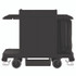 SUNCAST CORPORATION Commercial® HKC1000 Standard Housekeeping Cart, Plastic, 1 Shelf, 24" x 62.13" x 49.75", Black